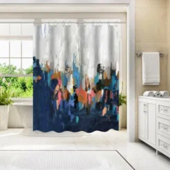 Americanflat 71" X 74" Shower Curtain Style 10 By PI Creative Art - Available In Variety Of Styles