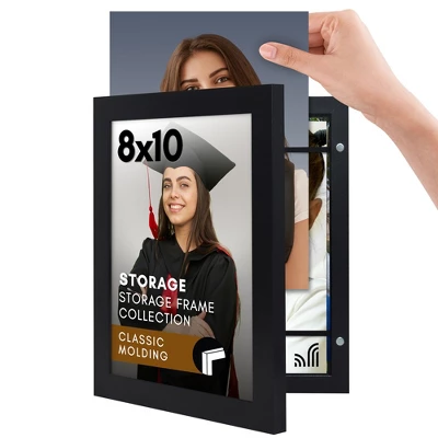 Americanflat 8x10 Picture Frame With Storage - Quick Change Storage Frames With Shatter-Resistant Glass - Holds 35 Photos - Storage Frame Collection - 3 Americanflat 8x10 Picture Frame With Storage - Quick Change Storage Frames With Shatter-Resistant Glass - Holds 35 Photos - Storage Frame Collection -