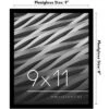 Americanflat 9x11 Picture Frame - Streamline Collection - Thin Border Photo Frame For Tabletop And Wall Display - Black -Americanflat GUEST 98eb3d78 eb18 4021 adc1 6b94e59ea158