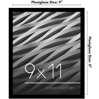 Americanflat 9x11 Picture Frame - Streamline Collection - Thin Border Photo Frame For Tabletop And Wall Display - Black 3 Americanflat 9x11 Picture Frame - Streamline Collection - Thin Border Photo Frame For Tabletop And Wall Display - Black