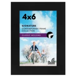 Americanflat 4x6 Picture Frame - Signature Collection - Gallery-Style Frames - Photo Frame Black