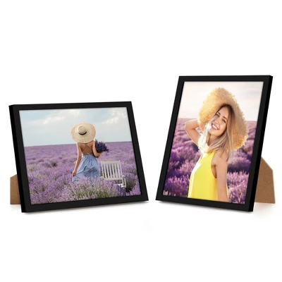 Americanflat 9x11 Picture Frame - Streamline Collection - Thin Border Photo Frame For Tabletop And Wall Display - Black 5 Americanflat 9x11 Picture Frame - Streamline Collection - Thin Border Photo Frame For Tabletop And Wall Display - Black - Image 3
