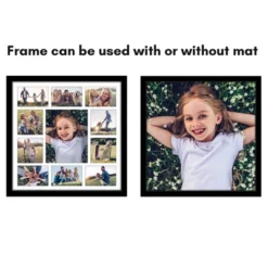 Americanflat 20x20 Collage Picture Frame - Multi Picture Frames Fit One 8x10, Four 5x5 And Six 4x6 Photos Or Use As One 20x20 Frame -- Black -Americanflat GUEST 9cd788ae 602b 41df be85 8c2011ff7cc0