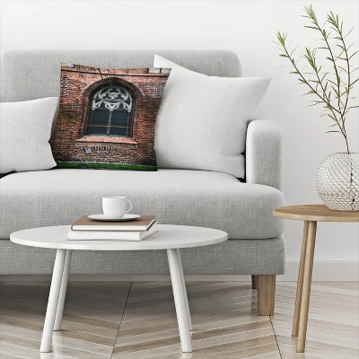 Gothic Window With White By Tanya Shumkina Throw Pillow - Americanflat 4 Gothic Window With White By Tanya Shumkina Throw Pillow - Americanflat - Image 2