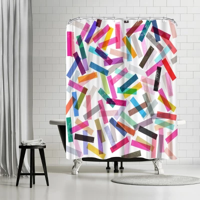 Americanflat 71X74 Abstract Shower Curtain By The Print Republic 18 Americanflat 71X74 Abstract Shower Curtain By The Print Republic - Image 16