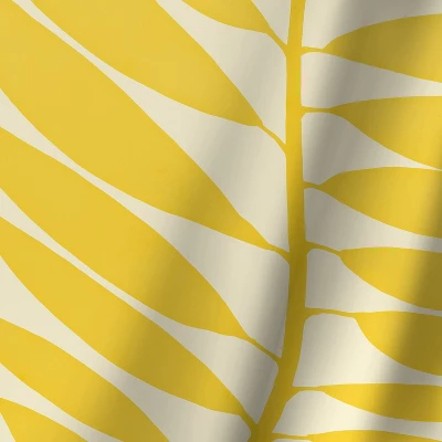 Americanflat 71" X 74" Shower Curtain, Golden Yellow Leaves By Modern Tropical 5 Americanflat 71" X 74" Shower Curtain, Golden Yellow Leaves By Modern Tropical - Image 3