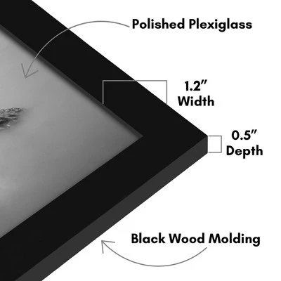 Americanflat 14x18 Picture Frame - Black Picture Frame - Wide Photo Frames Made Of Engineered Wood - Epic Collection - Black 4 Americanflat 14x18 Picture Frame - Black Picture Frame - Wide Photo Frames Made Of Engineered Wood - Epic Collection - Black - Image 2