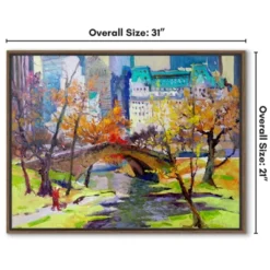 Americanflat Fall In Central Park 21"x31" Brown Framed Canvas 7 Americanflat Fall In Central Park 21"x31" Brown Framed Canvas -Americanflat GUEST a0a683dd b5f0 4b5e aeec 5ffa102f31e3