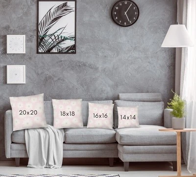 Playful Pink Floral By Modern Tropical Throw Pillow - Americanflat 5 Playful Pink Floral By Modern Tropical Throw Pillow - Americanflat - Image 3