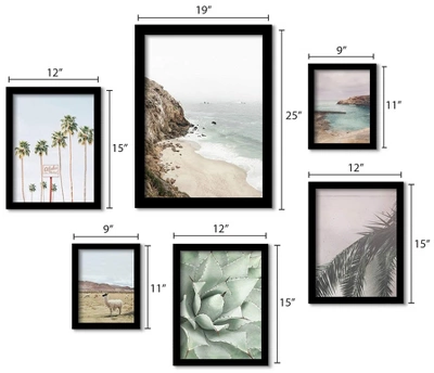 (Set Of 6) Framed Prints Gallery Wall Art Set California Coast By Sisi And Seb - Americanflat 4 (Set Of 6) Framed Prints Gallery Wall Art Set California Coast By Sisi And Seb - Americanflat - Image 2