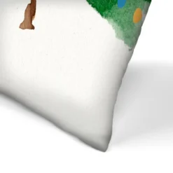 Celebration In The Forest By Pi Holiday Collection - 14" X 10" Throw Pillow - Americanflat