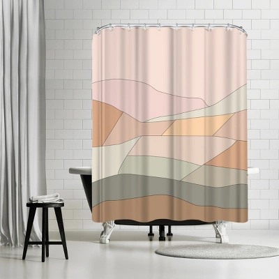 Americanflat 71X74 Abstract Shower Curtain By The Print Republic 8 Americanflat 71X74 Abstract Shower Curtain By The Print Republic - Image 6