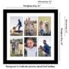 Americanflat 14x14 Collage Picture Frame With Polished Plexiglass - Fits Six 4x6 Photos Or One 14x14 Photo - Gallery Wall Frame Set - Black -Americanflat GUEST aea0c0a1 7bd9 49a4 a7c1 d2d48709567e