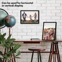 Americanflat 7x10 Picture Frame - Streamline Collection - Thin Border Photo Frame For Tabletop And Wall Display - Black -Americanflat GUEST af5a3836 ed40 4db0 ba76 fa7b7371963d