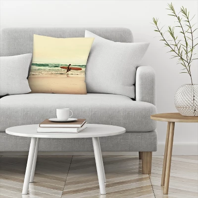 Surfer With Desc By Tanya Shumkina Throw Pillow - Americanflat 4 Surfer With Desc By Tanya Shumkina Throw Pillow - Americanflat - Image 2
