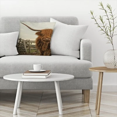 Cow Photo By Tanya Shumkina Throw Pillow - Americanflat 4 Cow Photo By Tanya Shumkina Throw Pillow - Americanflat - Image 2