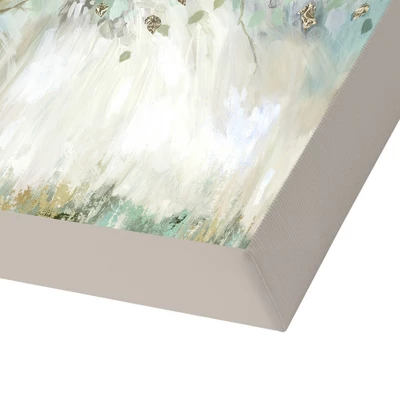 Americanflat Silver Leaves By PI Creative Art Unframed Canvas Wall Art 5 Americanflat Silver Leaves By PI Creative Art Unframed Canvas Wall Art - Image 3