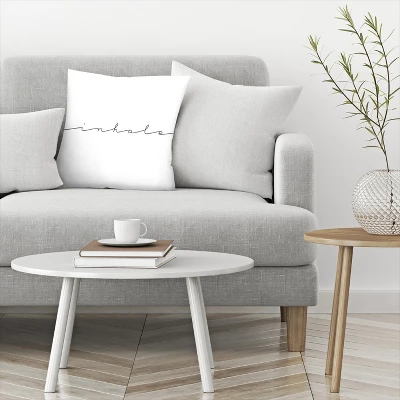 Inhale By Tanya Shumkina Throw Pillow - Americanflat 4 Inhale By Tanya Shumkina Throw Pillow - Americanflat - Image 2