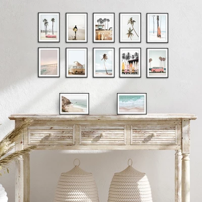 Americanflat Front Loading 5x7 Picture Frame Set With Mat For 4x6 - Perfect For Photos - 12 Pack - Black 7 Americanflat Front Loading 5x7 Picture Frame Set With Mat For 4x6 - Perfect For Photos - 12 Pack - Black - Image 5