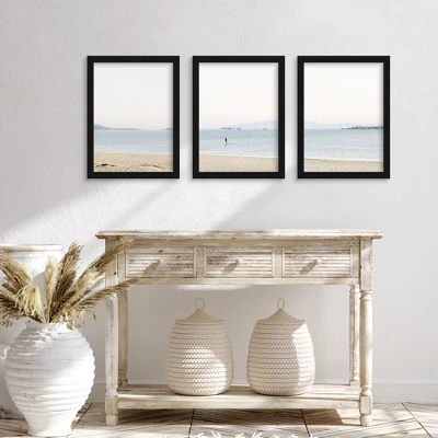 (Set Of 3) Sunset Over Beach By Tanya Shumkina Framed Triptych Wall Art Set - Americanflat 3 (Set Of 3) Sunset Over Beach By Tanya Shumkina Framed Triptych Wall Art Set - Americanflat