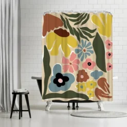 Americanflat 71x74 Floral & Botanical Shower Curtain By Miho Art Studio -Americanflat GUEST b6cb85d8 47a2 4bff 95da d4e4b411cafe