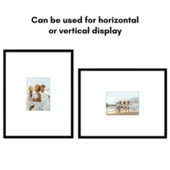 Americanflat 14x18 Picture Frame With Polished Plexiglass - Use As 5x7 Frame With Mat Or Display 14x18 Photo Without Mat - Black -Americanflat GUEST b7485bc8 fffb 4ebb bf8d 1e09aed31ab3