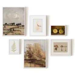 Americanflat 6 Piece Vintage Gallery Wall Art Set - Fall Study, Autumn In The Hills, Mushrooms, Light Bird, Fern Frond By Maple + Oak 13 Americanflat 6 Piece Vintage Gallery Wall Art Set - Fall Study, Autumn In The Hills, Mushrooms, Light Bird, Fern Frond By Maple + Oak -Americanflat GUEST b97b1083 43fd 44d8 864b 6d7b2a945400