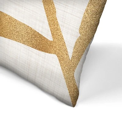 Americanflat Gold Palm Leaf By Modern Tropical Throw Pillow 3 Americanflat Gold Palm Leaf By Modern Tropical Throw Pillow