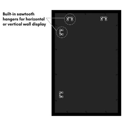 Americanflat 19x30 Picture Frame - Black Picture Frame - Wide Photo Frames Made Of Engineered Wood - Epic Collection - Black 7 Americanflat 19x30 Picture Frame - Black Picture Frame - Wide Photo Frames Made Of Engineered Wood - Epic Collection - Black - Image 5