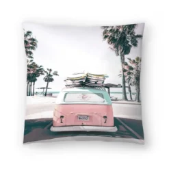 Retro Bus By Tanya Shumkina Throw Pillow - Americanflat -Americanflat GUEST bdc193e1 ddc9 41e0 aa96 58a12c2107ee