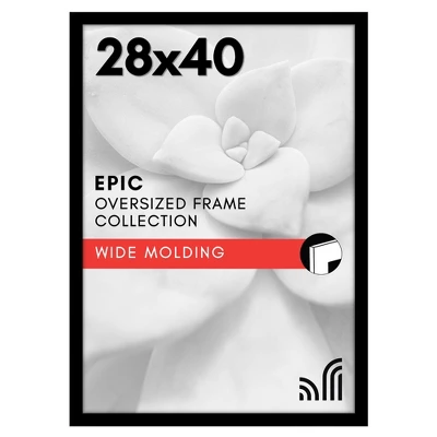 Americanflat 28x40 Poster Frame With Polished Plexiglass - Black Picture Frame - Wide Photo Frames Made Of Engineered Wood - Epic Collection - Black 3 Americanflat 28x40 Poster Frame With Polished Plexiglass - Black Picture Frame - Wide Photo Frames Made Of Engineered Wood - Epic Collection - Black
