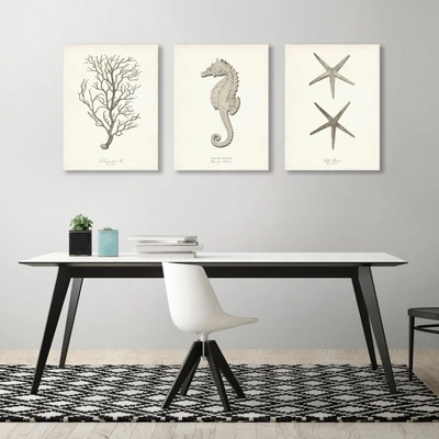 Set Of 3 Canvas Prints Costal Canvas Wall Art Set - Americanflat 3 Set Of 3 Canvas Prints Costal Canvas Wall Art Set - Americanflat