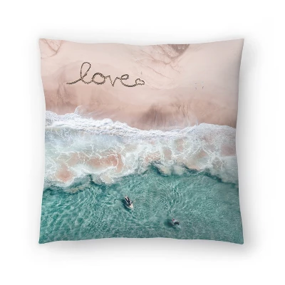 Love Sign On The Beah By Tanya Shumkina Throw Pillow - Americanflat 7 Love Sign On The Beah By Tanya Shumkina Throw Pillow - Americanflat - Image 5