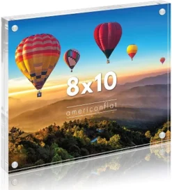 Americanflat Acrylic Picture Frame - Scratch Resistant With Magnetic Corners & Freestanding For Tabletop -Americanflat GUEST c22d8a5e d96a 471d 9de8 3c9ba4c1a8cc