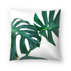 Monstera Leaves By Tanya Shumkina Throw Pillow - Americanflat -Americanflat GUEST c5b7e733 415e 4430 ba46 5bd526481127