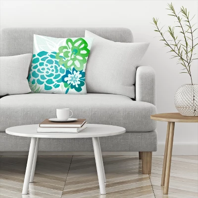 Coastal Floral By Modern Tropical Throw Pillow - Americanflat 4 Coastal Floral By Modern Tropical Throw Pillow - Americanflat - Image 2
