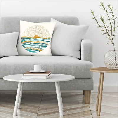 California Sunset By Modern Tropical Throw Pillow - Americanflat 4 California Sunset By Modern Tropical Throw Pillow - Americanflat - Image 2