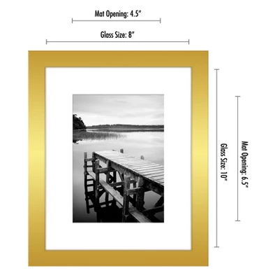 Picture Frame - Made Of MDF / Lead Free Polished Glass Horizontal And Vertical Formats For Wall And Tabletop - 8" X 10" Or 11" X 14" - Americanflat 3 Picture Frame - Made Of MDF / Lead Free Polished Glass Horizontal And Vertical Formats For Wall And Tabletop - 8" X 10" Or 11" X 14" - Americanflat