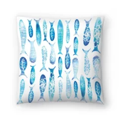 Naut Blue Fish By Kristine Lombardi Throw Pillow - Americanflat -Americanflat GUEST caafb1d6 1388 49d5 ba3c 5ca7699f2df2