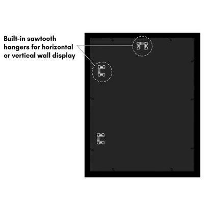 Americanflat 14x18 Picture Frame - Black Picture Frame - Wide Photo Frames Made Of Engineered Wood - Epic Collection - Black 7 Americanflat 14x18 Picture Frame - Black Picture Frame - Wide Photo Frames Made Of Engineered Wood - Epic Collection - Black - Image 5