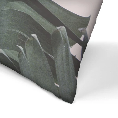 Blush Pink Tropical Leaves By Tanya Shumkina Throw Pillow - Americanflat 3 Blush Pink Tropical Leaves By Tanya Shumkina Throw Pillow - Americanflat