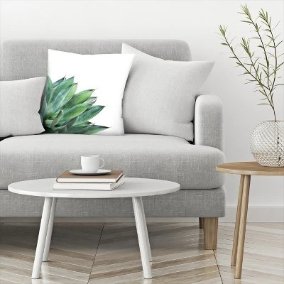 Agave Leaves By Tanya Shumkina Throw Pillow - Americanflat 4 Agave Leaves By Tanya Shumkina Throw Pillow - Americanflat - Image 2