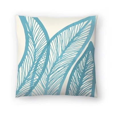 Abstract Banana Leaf Blue By Modern Tropical Throw Pillow - Americanflat 8 Abstract Banana Leaf Blue By Modern Tropical Throw Pillow - Americanflat - Image 6