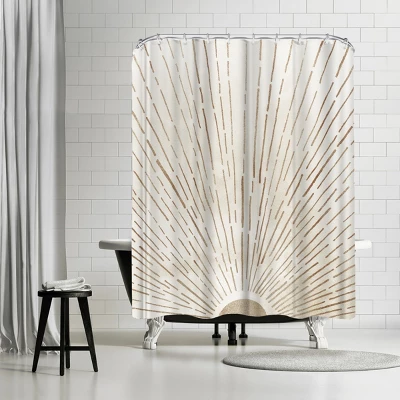 Americanflat 71" X 74" Shower Curtain Neutral Styles By Modern Tropical 11 Americanflat 71" X 74" Shower Curtain Neutral Styles By Modern Tropical - Image 9