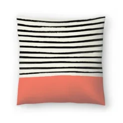 Americanflat Coral By Leah Flores Throw Pillow -Americanflat GUEST cdbabd8c 8b21 43ef ad30 be9a39b96232