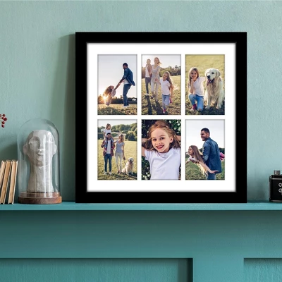 Americanflat 14x14 Collage Picture Frame With Polished Plexiglass - Fits Six 4x6 Photos Or One 14x14 Photo - Gallery Wall Frame Set - Black 8 Americanflat 14x14 Collage Picture Frame With Polished Plexiglass - Fits Six 4x6 Photos Or One 14x14 Photo - Gallery Wall Frame Set - Black - Image 6