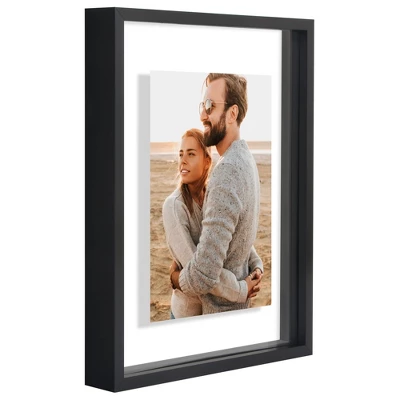 Americanflat Aluminum 8x10 Floating Picture Frame - Set Of 2 - Use As 5x7 Picture Frame Or Display 8x10 Photo - Photo Frames For Wall - Black 7 Americanflat Aluminum 8x10 Floating Picture Frame - Set Of 2 - Use As 5x7 Picture Frame Or Display 8x10 Photo - Photo Frames For Wall - Black - Image 5