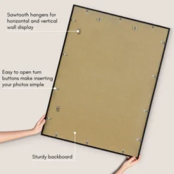 Americanflat 30x40 Poster Frame With Polished Plexiglass, Streamline Collection, Thin Border Picture Frame For Wall Display, , Black -Americanflat GUEST cf5a25f2 d63c 4aa9 af5a 1c643656bd18