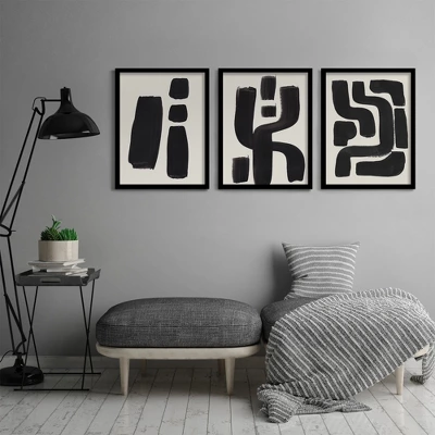 (Set Of 3) Triptych Wall Art Ink Mazes By Ejaaz Haniff - Set Of 3 Framed Prints - Americanflat 4 (Set Of 3) Triptych Wall Art Ink Mazes By Ejaaz Haniff - Set Of 3 Framed Prints - Americanflat - Image 2