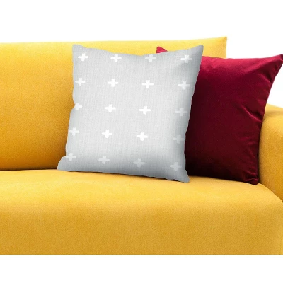 Americanflat Crosses On Grey And Cross On Grey By LILA + LOLA Set Of 2 Throw Pillows 5 Americanflat Crosses On Grey And Cross On Grey By LILA + LOLA Set Of 2 Throw Pillows - Image 3